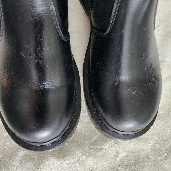 Dr. Martens 2976 Alyson WinterGrip Zip Chelsea Boots Black Leather Faux Fur US 5 - Picture 7 of 16
